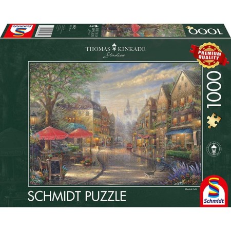 Puzzle "T. Kinkeid. Cafe in Munich ", 1000 elements