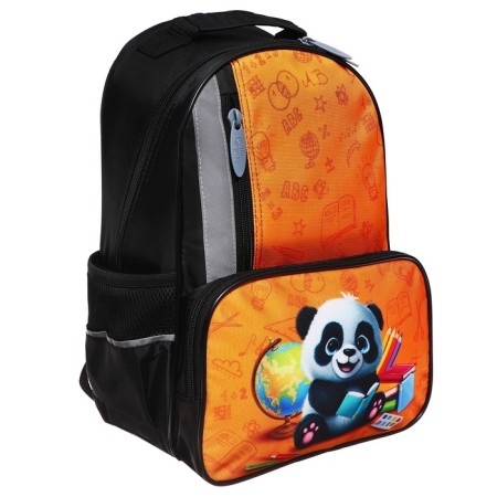 School backpack, 37 x 26 x 13 cm, ergonomic back, calligrata orth "Panda"-5