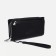 Male purse on lightning, department for bills, for maps, for coins, black color