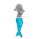 Soft toy "Elephant Alice Mermaid", 30 cm