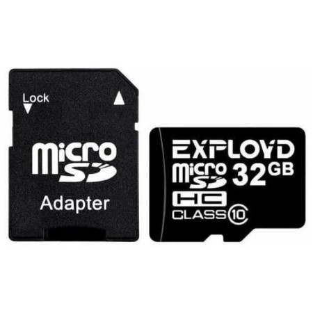 Memory map Exployd Microsd, 32 GB, SDHC, class 10, with adapter SD