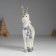 Polystone souvenir "Deer with silver horns, with a white Christmas tree on the back" 10x3x16.5 cm