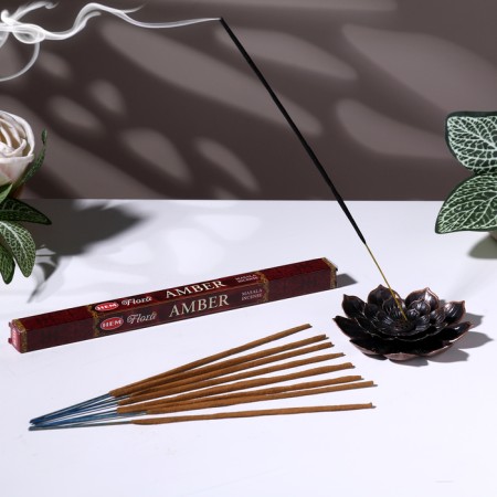 Incense Hem "Flora Masala Amber Amber", 8 wands in packaging, four -game