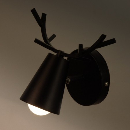 Bra "Lungo" E27 40W black 18x7x9 cm-2