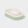Road soap dish with a “relief” lid, plastic, 11.5 × 7.5 × 4 cm, pistachio