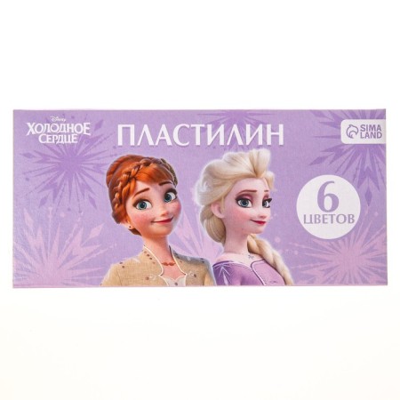 Plasticine 6 colors 90 g, cold heart-3