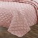 A set with a "Paola" bedspread, size 240x260 cm, 50x70 cm - 2 pcs, color ash rose