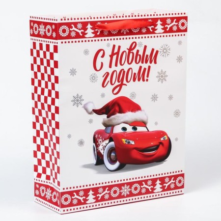 New Year. Gift package, 31x40x11.5 cm, packaging, cars-2