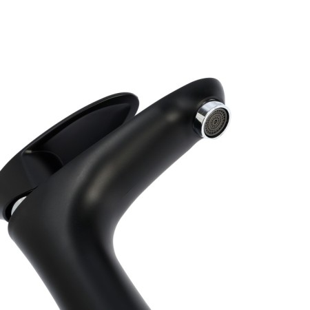 Zein Z3661 sink mixer, single-leaf, pour height 12 cm, ABS plastic, black-2