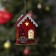Christmas tree toy "Elf House", from batteries, glow warm white