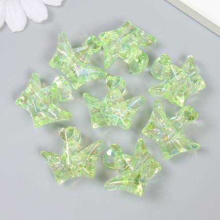 Busina Plastic for creativity "Crown" transparent green 1.5x2.9x2.5 cm-2