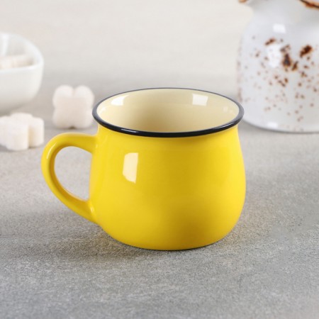 Ceramic "Dreams" mug, 190 ml, pattern and color mix-1