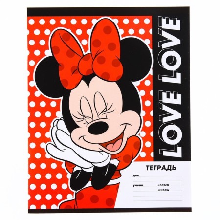 Notebook in the line of 18 sheets, 4 types of mix, cover coated paper, Minnie Mouse-7