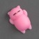 Antistress label "cat", color light pink
