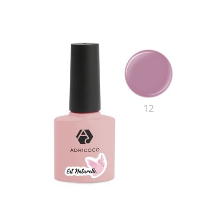 Camouflage gel polish Adrico Est Naturelle, No. 12 smoky-lilac, 8 ml-1