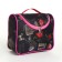 Cosmetic bag with lightning, black color