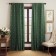 Set of curtains "Ginko", size 145x270 cm, emerald color