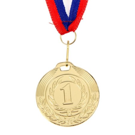 Prize medal 049 diam 5 cm. 1 place. The color of evil. With a ribbon-2