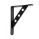 A reinforced bracket 150x125 Polymer black, 10 pcs