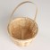 Wicker basket, d17x10.5xh33cm, natural, bamboo
