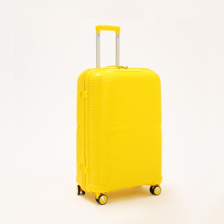 Big suitcase 28 ", lightning department, code castle, 4 wheels, yellow color-1