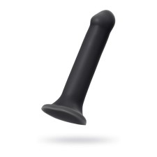 Ремневой страпон на присоске Strap-on-me, силикон, цвет чёрный, 20 см