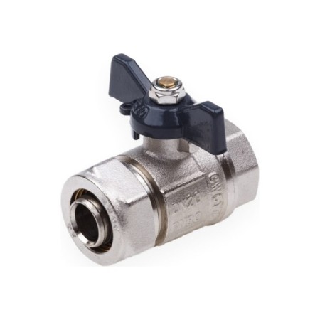 Ballic Aqualink, PN 10, 1/2 "x 16 mm, internal thread/ts, butterfly, nickel.-3