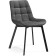 Chairs on the metal frame Chelsea Metal/velor, black/dark gray 50x60x80 cm