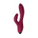 Vibrator with clitoral stimulant L’Eroina by Toyfa Mion, silicone, burgundy, 22 cm
