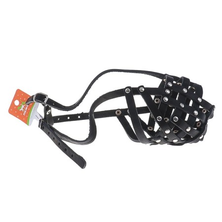 A muzzle leather mesh with jumper No. 4, rottweiler (length of 9 cm, muzzle 34 cm),-3