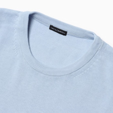 Male jumper, bright blue color, size 54 (3xl)-2