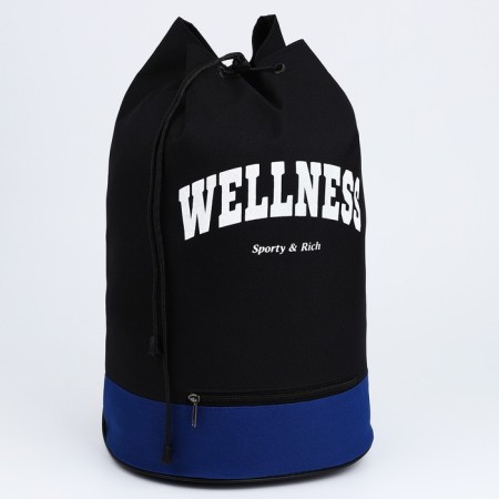 The backpack of the school Torba Wellness, 45x20x25, the cord bastard, blue/black-1