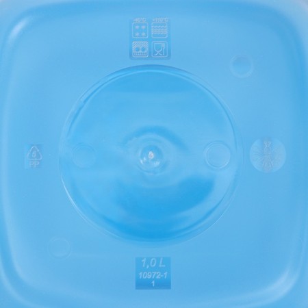 A set of square containers for freezing Morozko products, 1 l, color mix-3