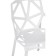 Plastic stools metal/plastic, white/white 55x56x80 cm