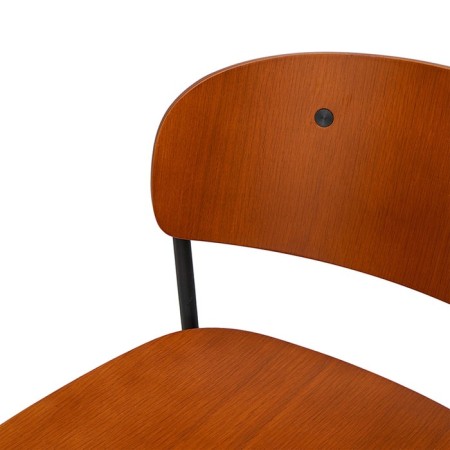 Semi -barbar stool TorFrid, 450 × 520 × 890 mm, nut color-7