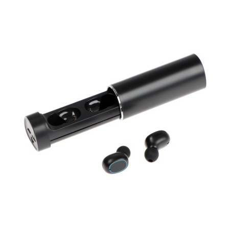 Wireless headphones VBT 1.16, TWS, vacuum, BT5.0, 40/250 mAh, flashlight, black-1