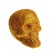 Figure for crafts and decor "Skull", set 6 pcs., Size 1 pcs: 4 × 4.5 × 4.5 cm, gold color