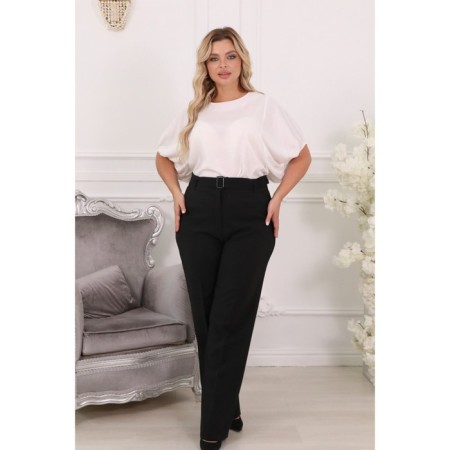 Female trousers, size 46, black color