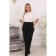 Female trousers, size 46, black color