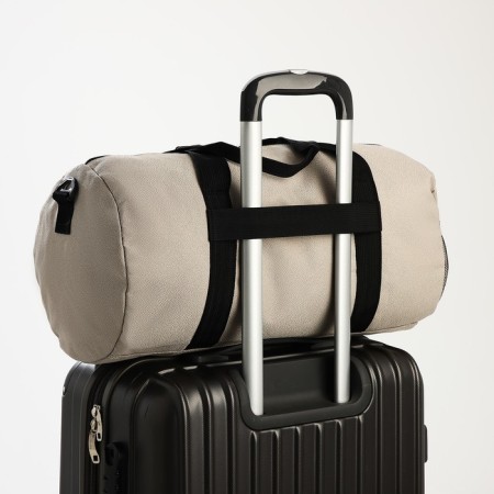Road bag with lightning, external pocket, long belt, gray color-3