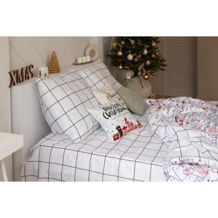 New Year. Bed linen Ethel 2 joint venture XMAS CAT 175*215 cm, 200*220 cm, 70*70 cm - 2 pcs-12