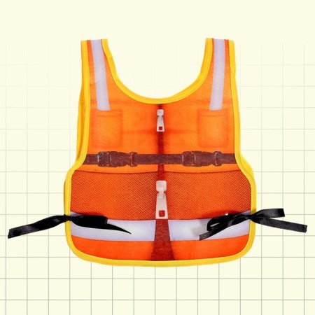 Set of builder "foreman", with a textile vest, 15 items-7
