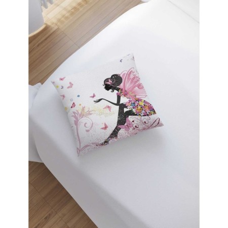 Decorative pillowcase "Fairy in a flower dress", on a zipper, size 45x45 cm-1
