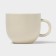 Tea couple ceramic with a spoon "Zephar", 2 items: a cup 250 ml, a saucer d = 13 cm, beige color