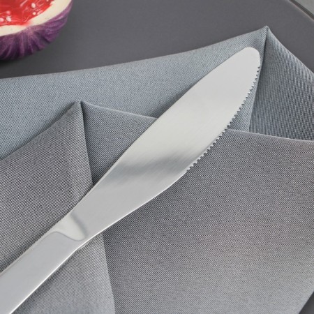 A stainless steel knife of the Mayan shade, length 22.8 cm, silver color-1