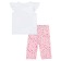 Kit for girls: T -shirt, breeches, height 116 cm