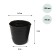 Polyethylene pots for seedlings, 150 ml, 6.5 × 6.5 × 6 cm, thickness 50 μm, black, Greengo