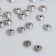 Beads Metal for creativity "micro" silver set 30 pcs 0.37x0.6x0.6 cm
