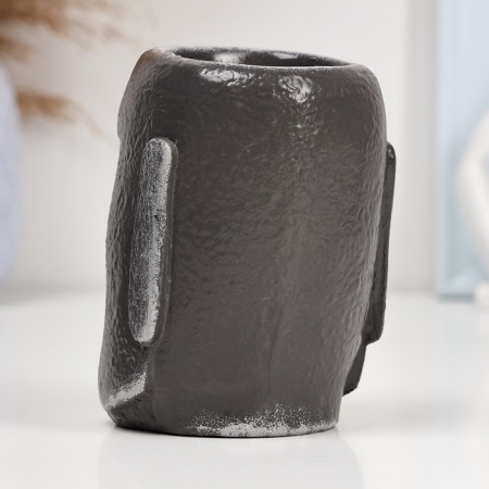 Kashpo - organizer "The Iduman Moai" large "gray stone, 11cm-3