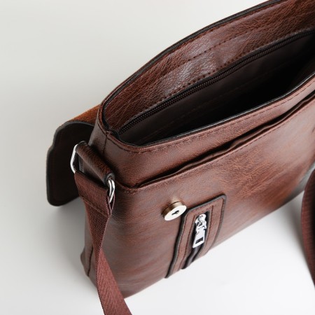 Male bag, brown color-4